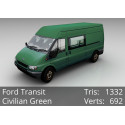 3D Model - Ford Transit - Civilian Green