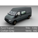 3D Model - Ford Transit - Civilian Grey