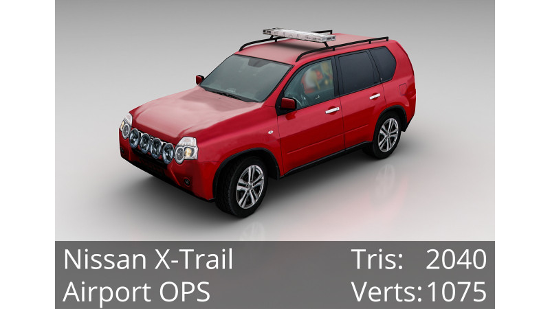3D Model - Nissan X-Trail - Airport OPS